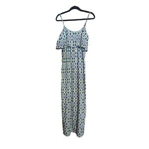Motherhood Maxi Dress, Blue, White & Black, Small